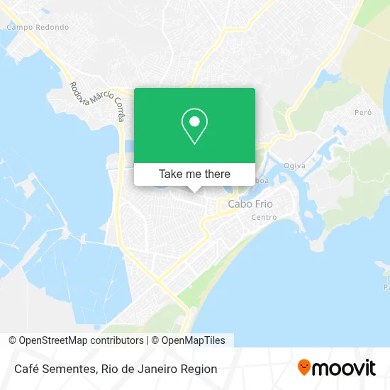 Café Sementes map