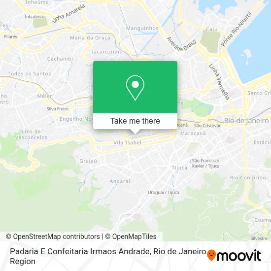 Padaria E Confeitaria Irmaos Andrade map