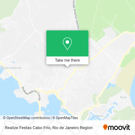 Realize Festas Cabo Frio map