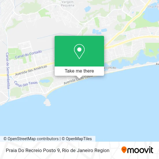 Praia Do Recreio Posto 9 map