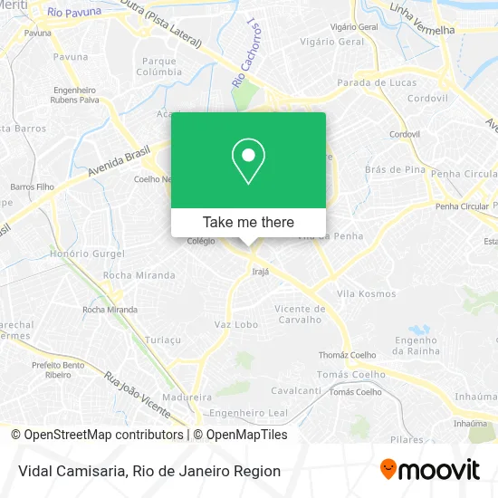 Vidal Camisaria map