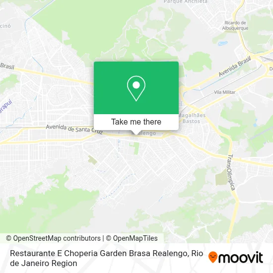 Restaurante E Choperia Garden Brasa Realengo map