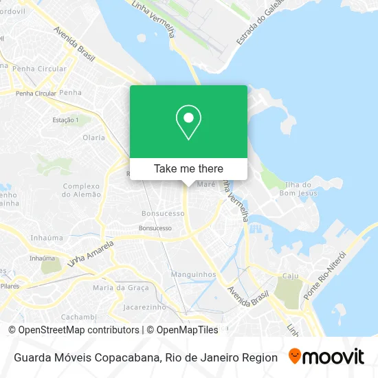 Guarda Móveis Copacabana map