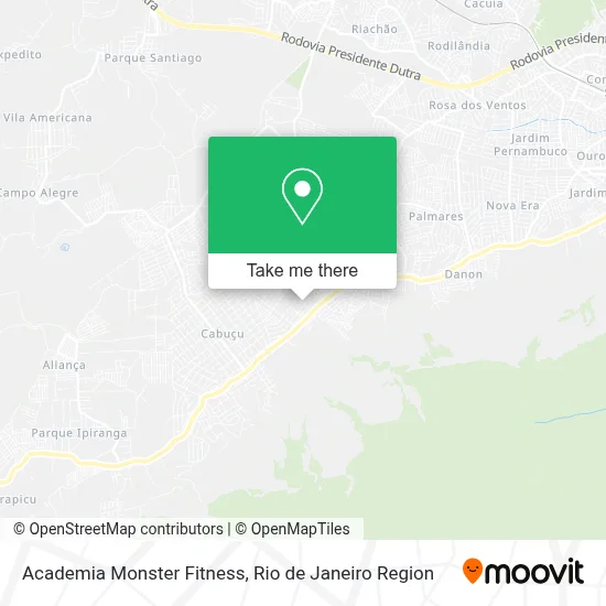 Academia Monster Fitness map