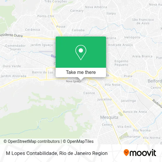 M Lopes Contabilidade map