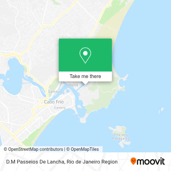 D.M Passeios De Lancha map