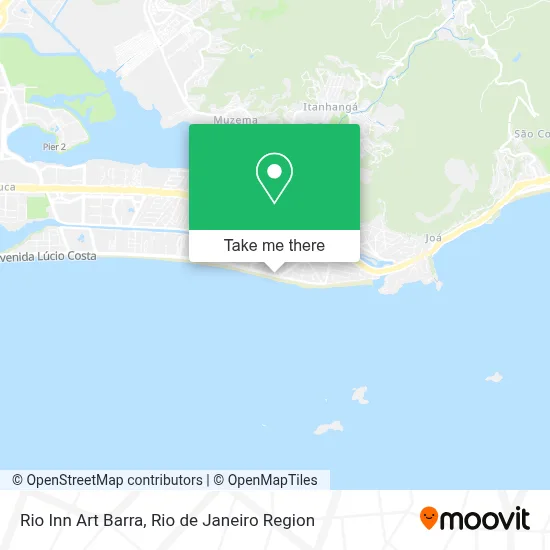 Rio Inn Art Barra map