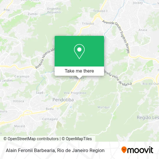 Alain Feronii Barbearia map
