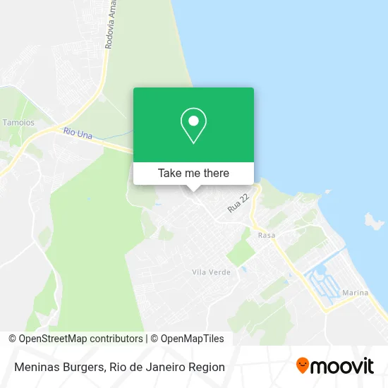 Meninas Burgers map