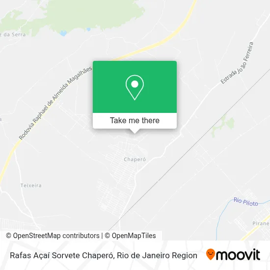 Rafas Açaí Sorvete Chaperó map
