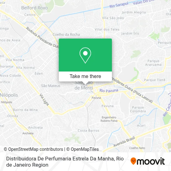 Distribuidora De Perfumaria Estrela Da Manha map