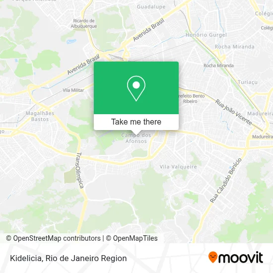 Kidelicia map
