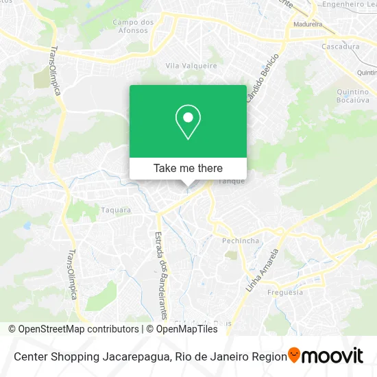 Center Shopping Jacarepagua map