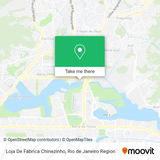 Loja De Fábrica Chinezinho map