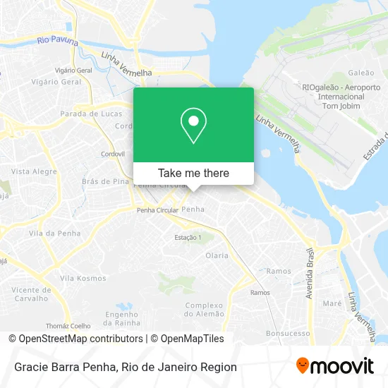 Gracie Barra Penha map