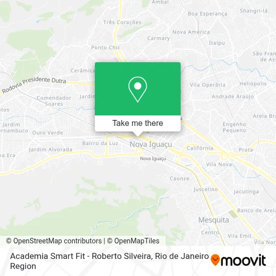 Academia Smart Fit - Roberto Silveira map