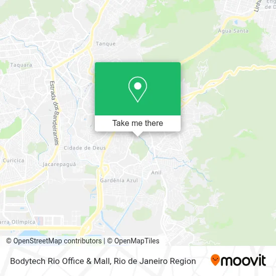 Bodytech Rio Office & Mall map