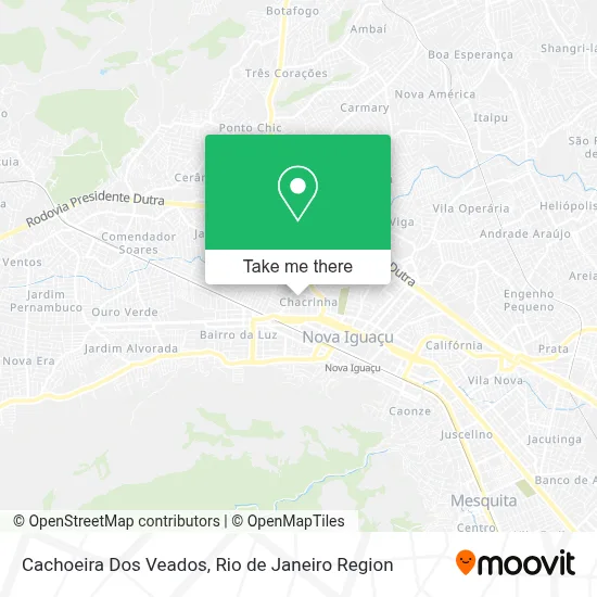 Cachoeira Dos Veados map