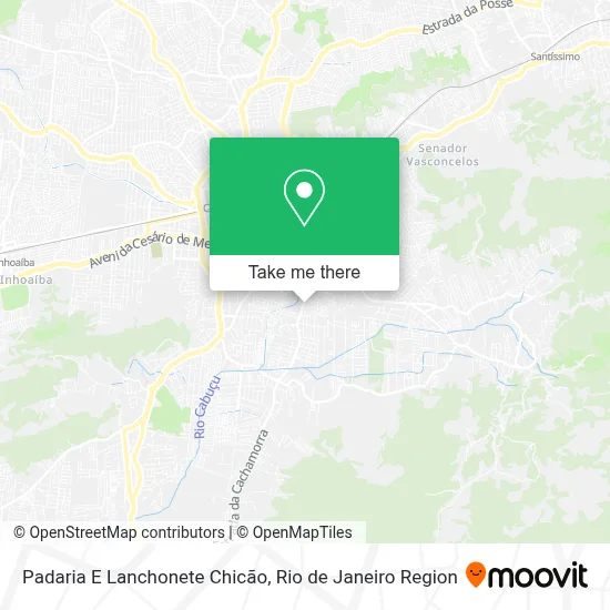 Padaria E Lanchonete Chicão map