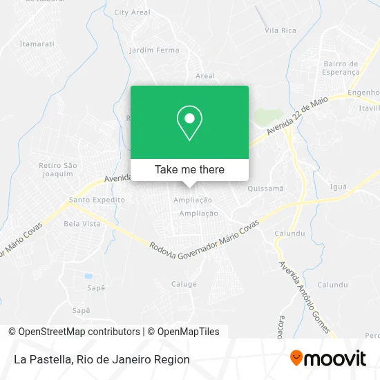 La Pastella map