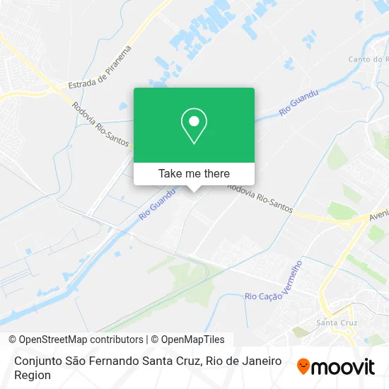Conjunto São Fernando Santa Cruz map