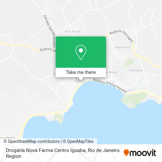 Drogaria Nova Farma Centro Iguaba map