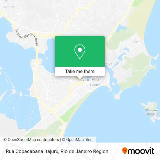 Rua Copacabana Itajuru map