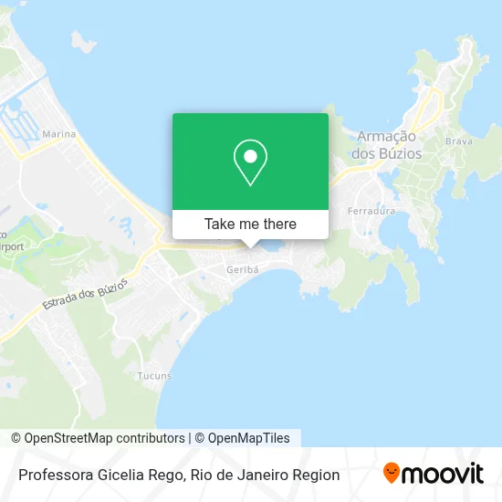 Professora Gicelia Rego map