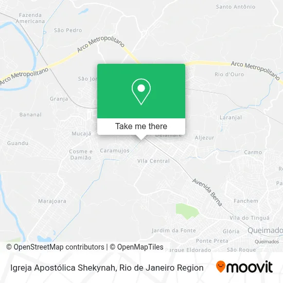Igreja Apostólica Shekynah map