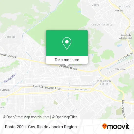 Posto 200 + Gnv map