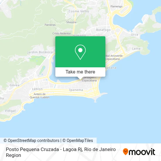 Posto Pequena Cruzada - Lagoa Rj map