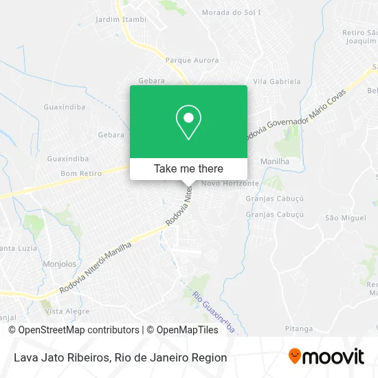 Lava Jato Ribeiros map