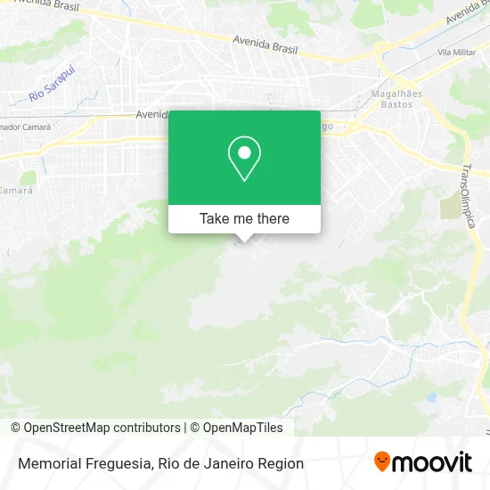 Memorial Freguesia map