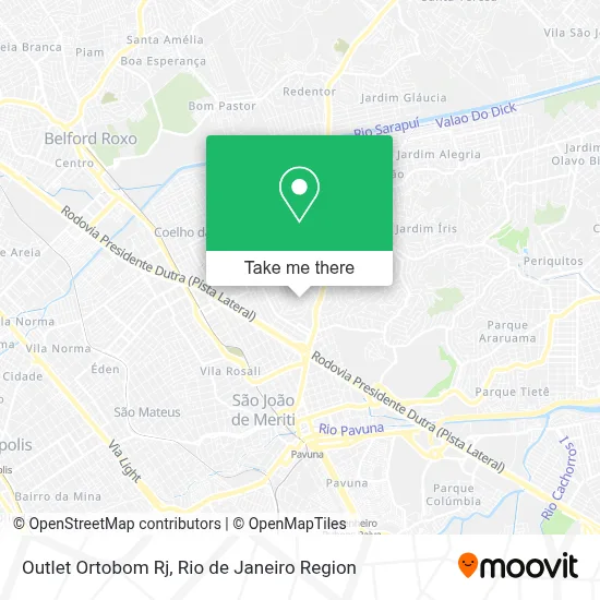 Outlet Ortobom Rj map