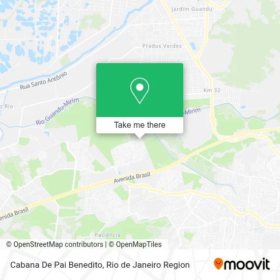 Cabana De Pai Benedito map