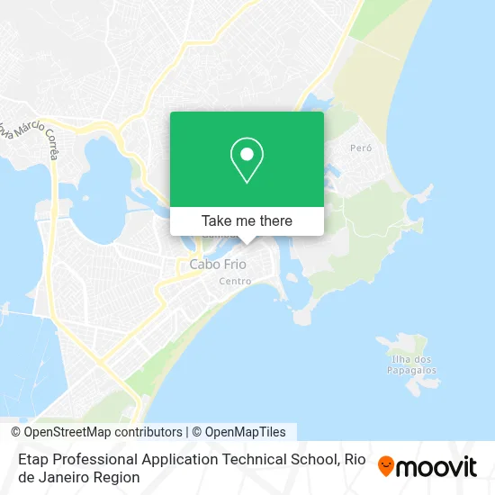 Etap Professional Application Technical School map