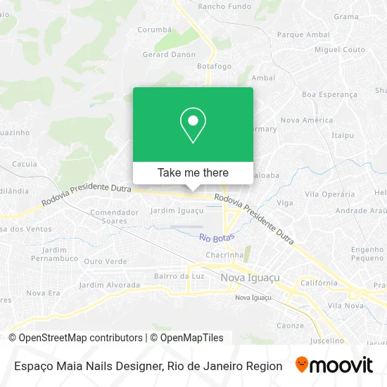 Espaço Maia Nails Designer map
