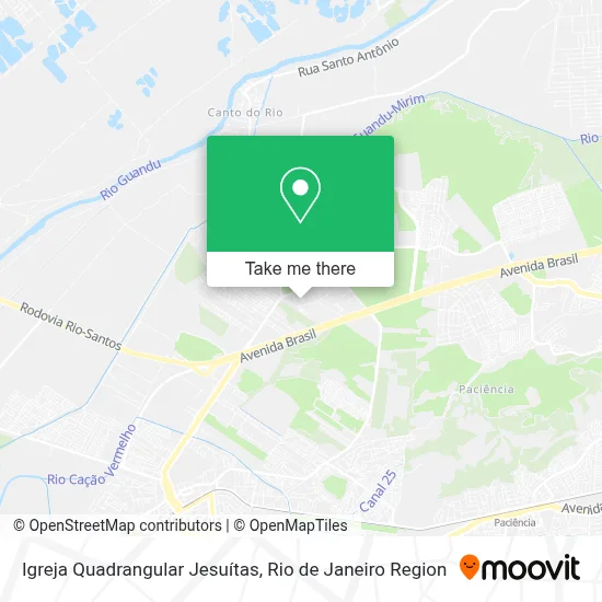 Igreja Quadrangular Jesuítas map