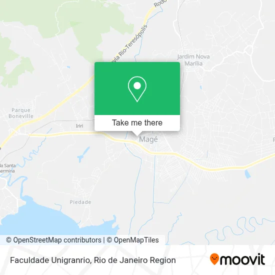 Faculdade Unigranrio map