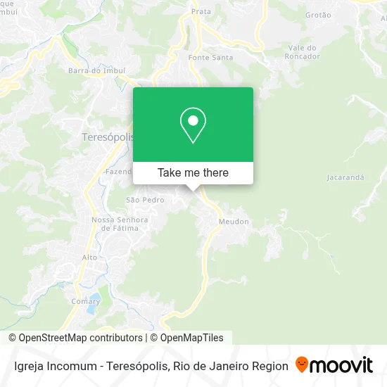 Igreja Incomum - Teresópolis map
