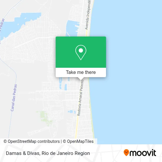 Damas & Divas map