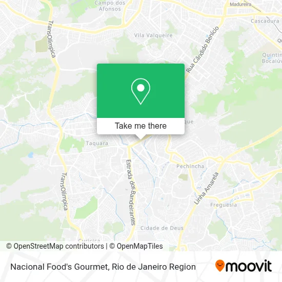 Nacional Food's Gourmet map