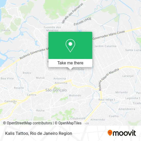 Kalis Tattoo map