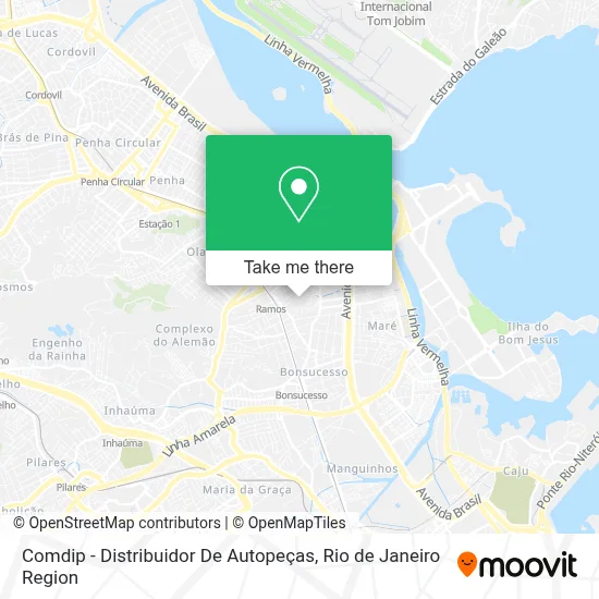 Comdip - Distribuidor De Autopeças map