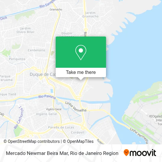 Mercado Newmar Beira Mar map