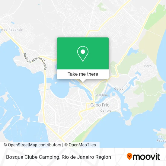 Bosque Clube Camping map