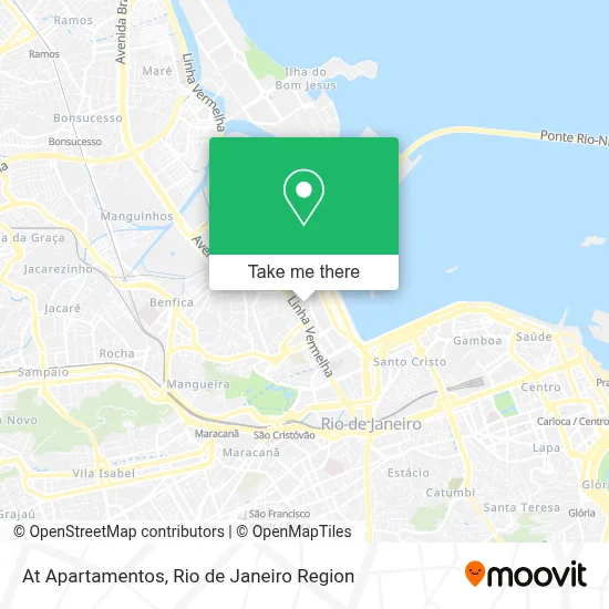 At Apartamentos map