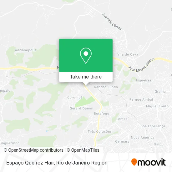 Espaço Queiroz Hair map