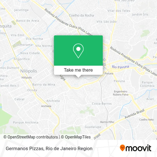 Germanos Pizzas map