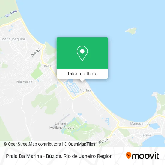 Praia Da Marina - Búzios map